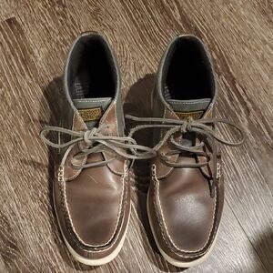 Kenneth Cole Reaction Brown Leather Boat Shoes
